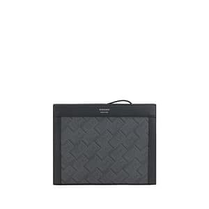 Ferragamo Black Polyethylene Clutch Bag