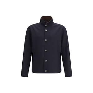 Herno Blue Elastane Coat