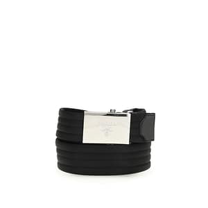 Prada Black Polyester Thin Belt