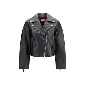 Diesel Black Leather Jacket