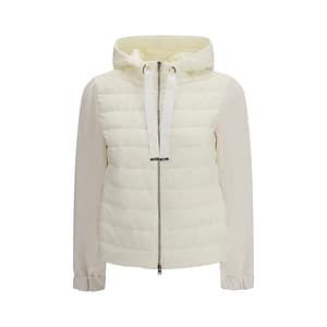 Herno Beige Polyamide Biker Jacket