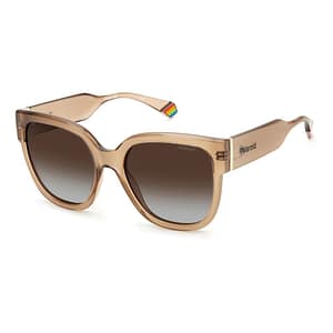 Polaroid Beige Plastic Sunglasses