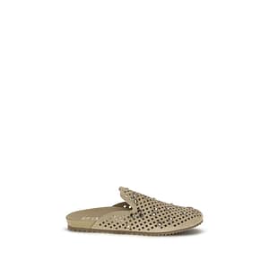 Pedro GarcÃa Beige Calf Leather Bos Taurus Mules