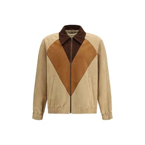Valentino Brown Goatskin Biker Jacket