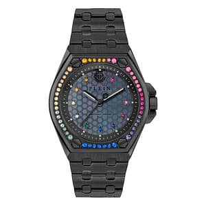 Philipp Plein Black Stainless Steel Dress Watch