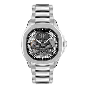 Philipp Plein Gray Stainless Steel Dress Watch