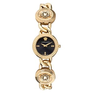 Versace Gold Stainless Steel Dress Watch