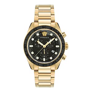 Versace Gold Stainless Steel Dress Watch