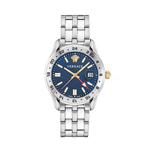 Versace Gray Stainless Steel Dress Watch