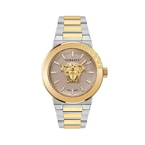 Versace Gold Stainless Steel Dress Watch