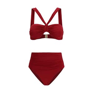 Zimmermann Bordeaux Polyester Bikini