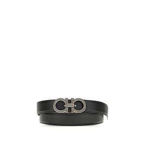Ferragamo Blue Calf Leather Bos Taurus Regular Belt