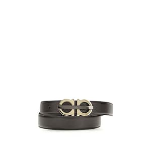 Ferragamo Brown Calf Leather Bos Taurus Regular Belt