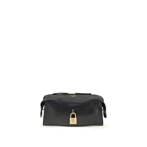Balmain Black Calf Leather Bos Taurus Shoulder Bag