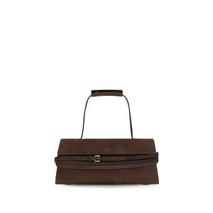 Moschino Brown Calf Leather Bos Taurus Shoulder Bag