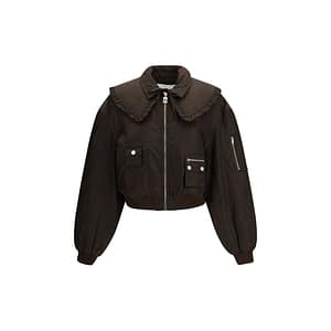 Ganni Bicolor Polyamide Bomber