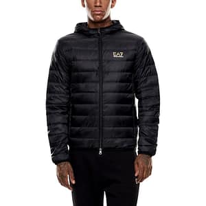 EA7 Emporio Armani Bicolor Polyamide Full-Length Jacket