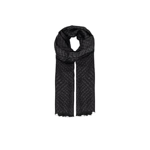 Armani Exchange Black Viscose Scarf
