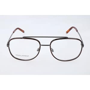 Dsquared² Brown Metal Glasses (Frames)