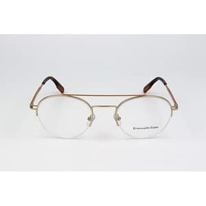 Ermenegildo Zegna Gold Metal Glasses (Frames)