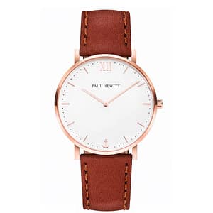 PAUL HEWITT Brown Leather Dress Watch