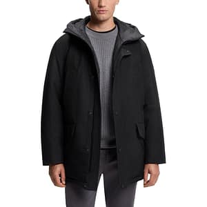 Hugo Boss Black Polyester Full-Length Jacket