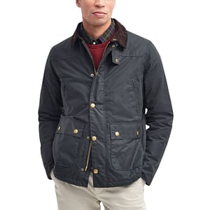 Barbour Gray Cotton Shell Jacket