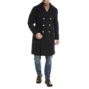 Brunello Cucinelli Blue Wool Coat