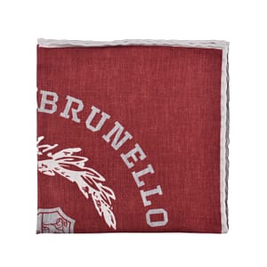 Brunello Cucinelli Bicolor Silk Pocket Square