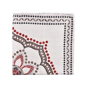 Brunello Cucinelli Bicolor Silk Pocket Square