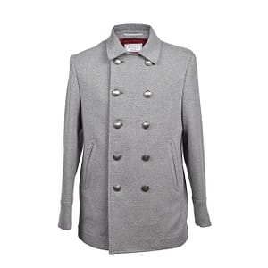 Brunello Cucinelli Gray Wool Coat