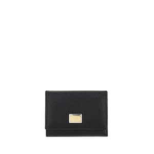 Dolce & Gabbana Black Calf Leather Bos Taurus Wallet
