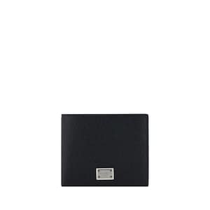 Dolce & Gabbana Black Calf Leather Bos Taurus Wallet