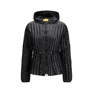 Parajumpers Black Nylon Full-Length Jacket