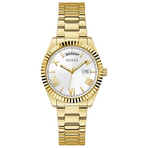 Guess Gold Stainless Steel Dress Watch