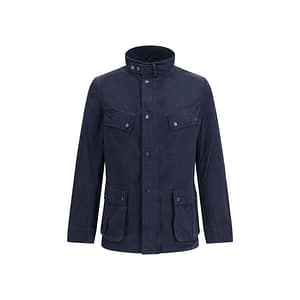 Barbour International Blue Cotton Full-Length Jacket