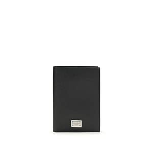 Dolce & Gabbana Black Calf Leather Bos Taurus Wallet