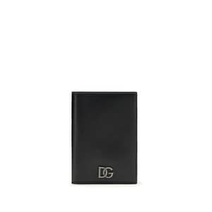 Dolce & Gabbana Black Calf Leather Bos Taurus Wallet