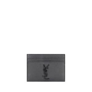 Saint Laurent Gray Calf Leather Bos Taurus Wallet