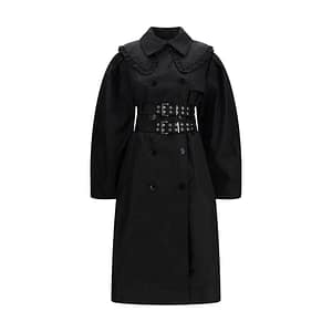 Ganni Black Nylon Coat