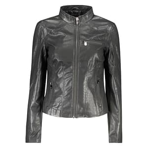 Desigual Nero Poliuretano Women's Jacket
