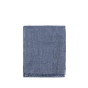Brunello Cucinelli Blue Cashmere Scarf
