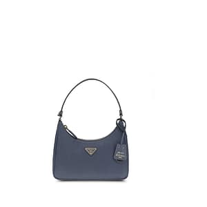 Prada Blue Recycled Polyamide Shoulder Bag