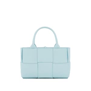Bottega Veneta Blue Lamb Leather Tote Bag