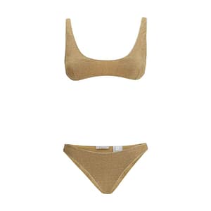 Oséree Gold Polyamide One-Piece Swimsuit
