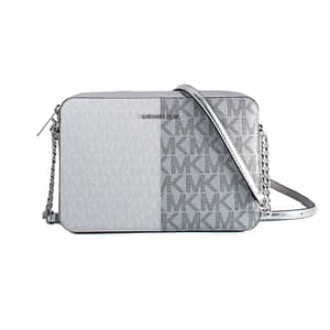 Michael Kors Gray Canvas Crossbody Bag