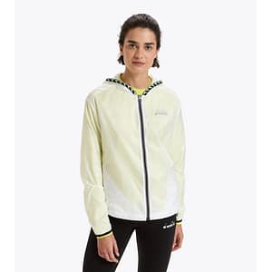 Diadora White Polyamide Shell Jacket