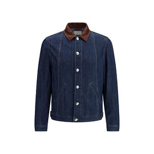 Brunello Cucinelli Blue Cotton Denim Jacket