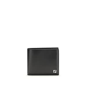 Fendi Black Calf Leather Bos Taurus Wallet