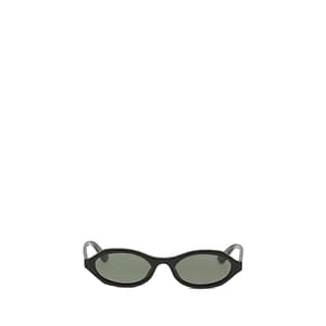 Alexander McQueen Black Acetate Sunglasses